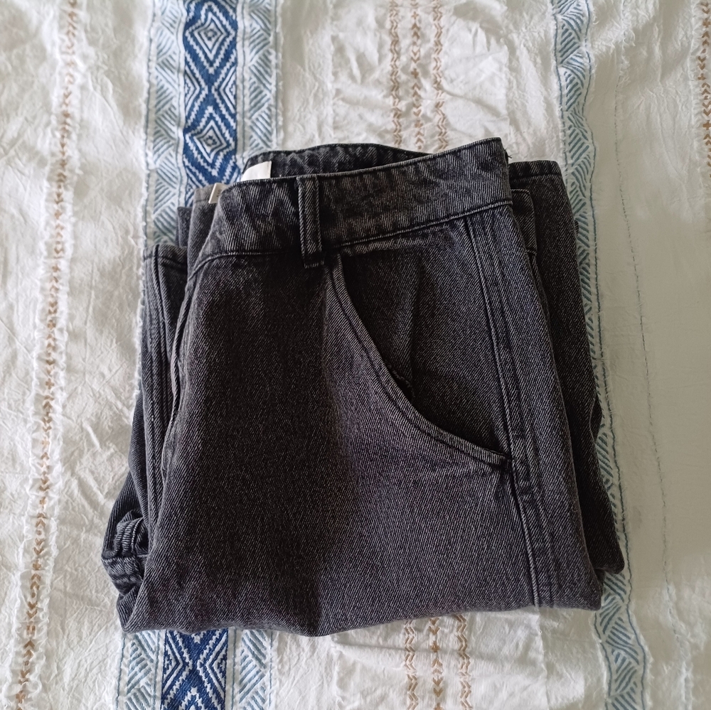 H&M Black High waist Cargo jeans